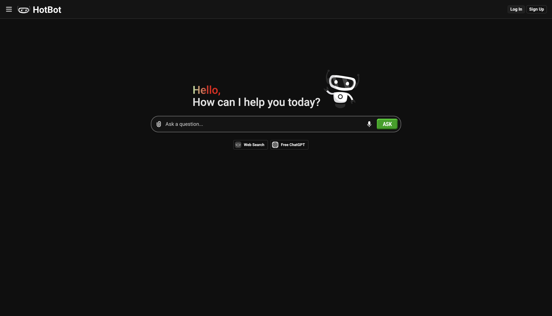 HotBot is a search engine for finding information online.