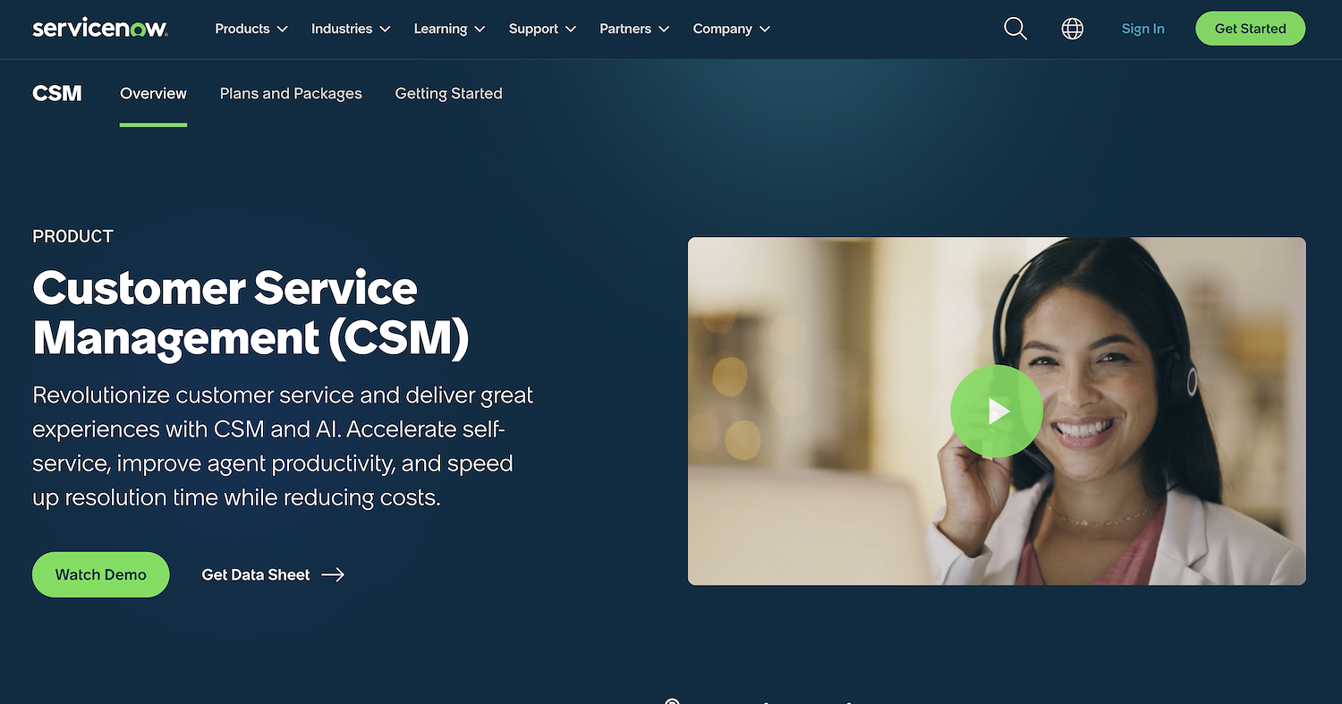 ServiceNow Customer Service Management (CSM)