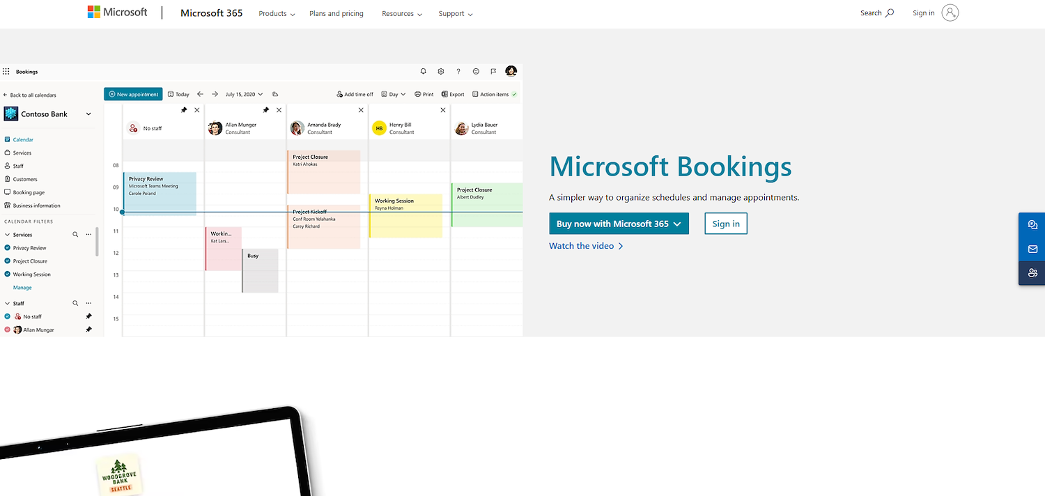 Microsoft Bookings