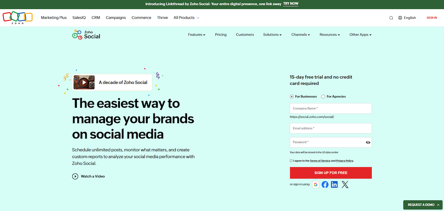 Zoho Social