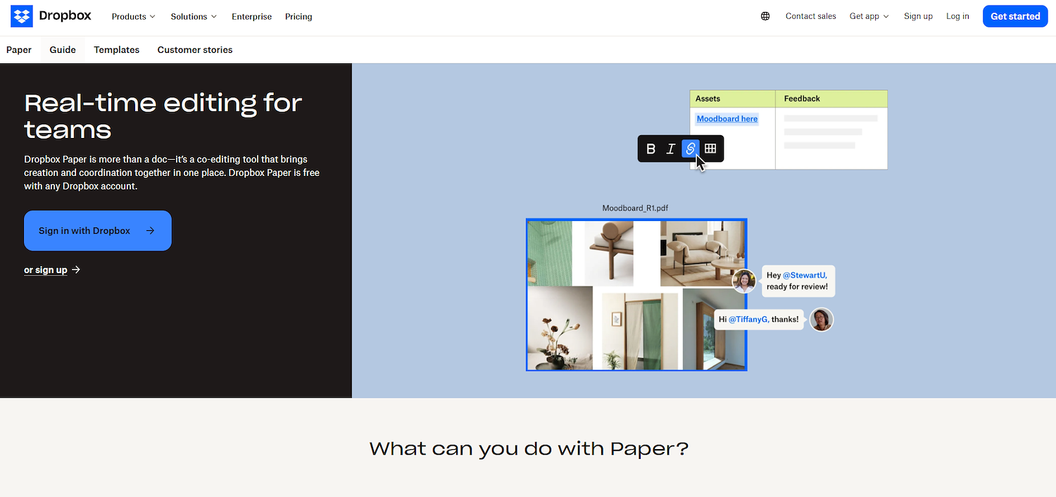 Dropbox Paper