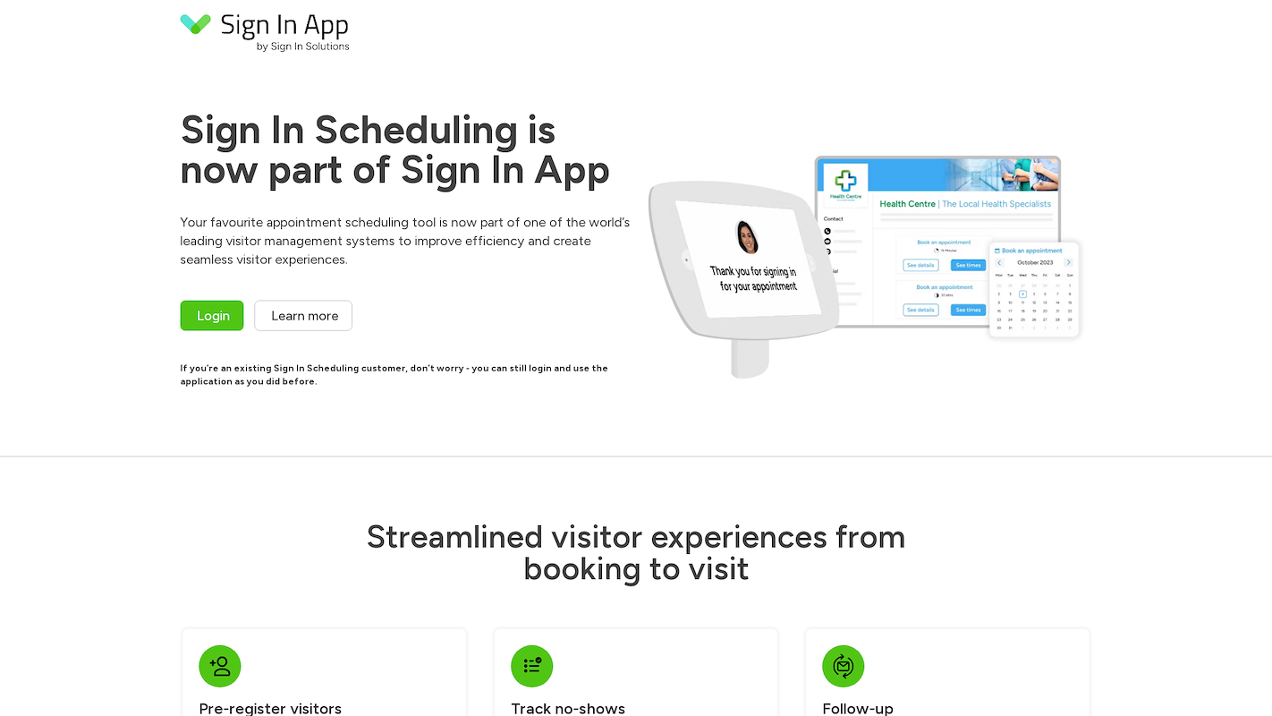 Sign In Scheduling (10to8)