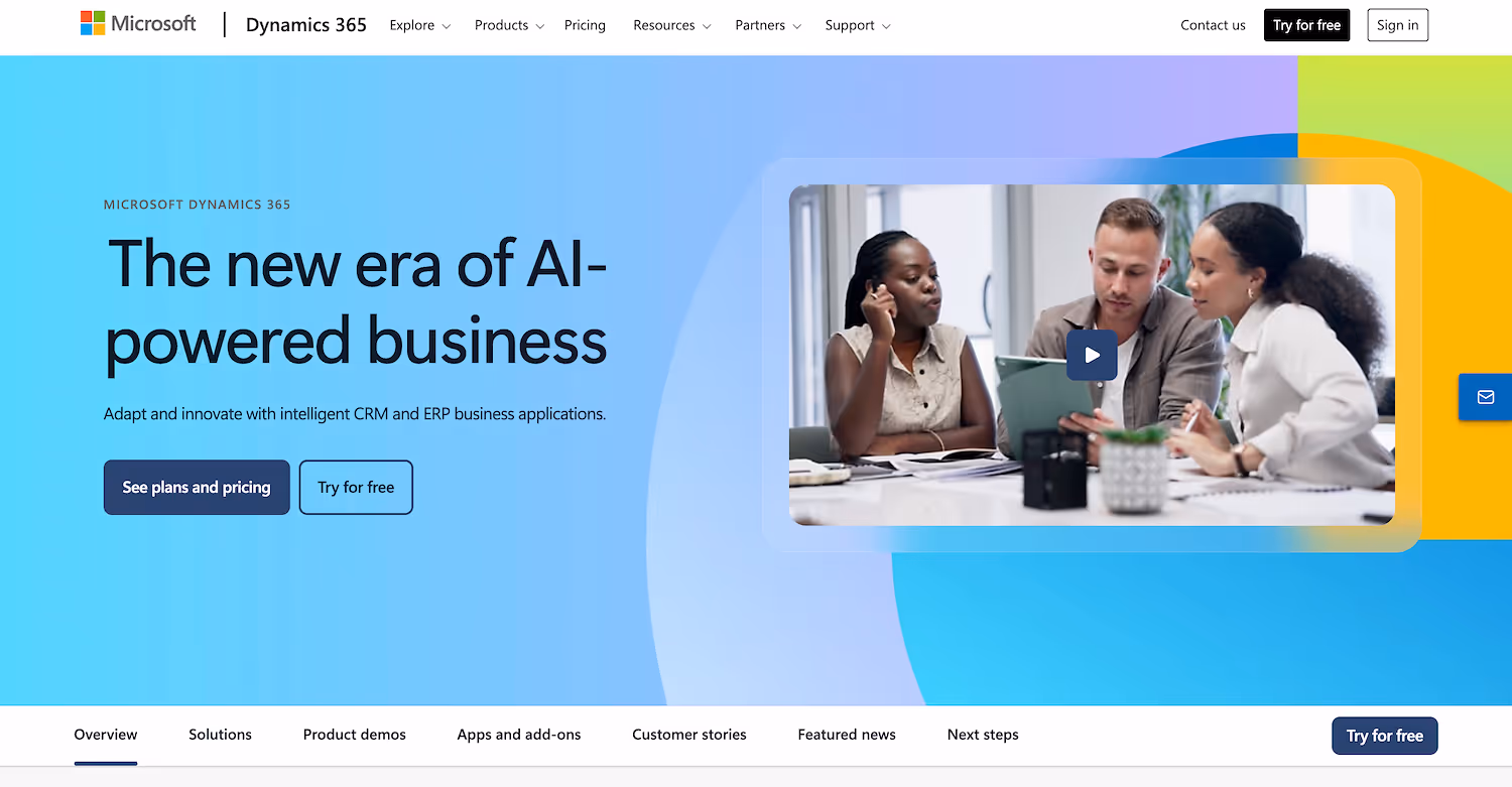 Microsoft Dynamics 365 Sales