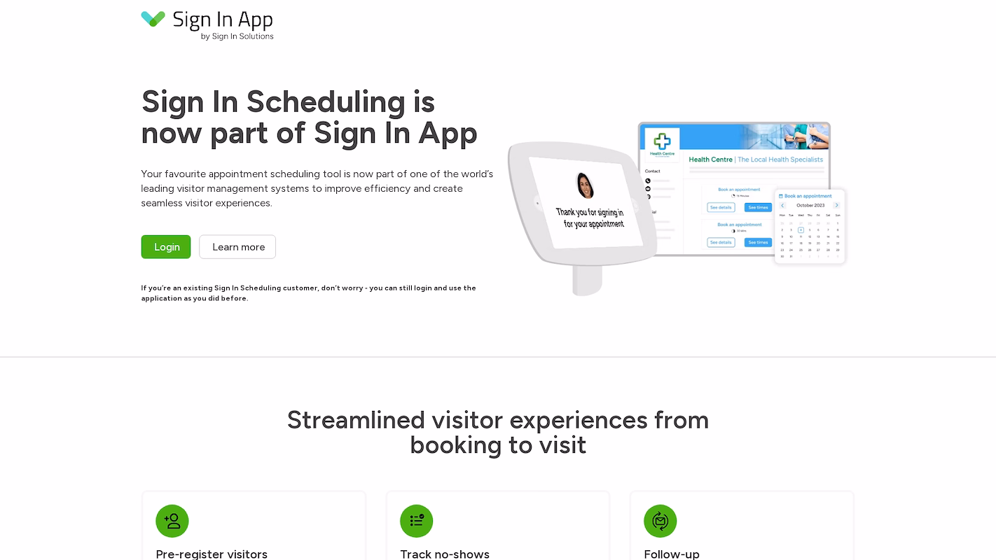 Sign In Scheduling (10to8)
