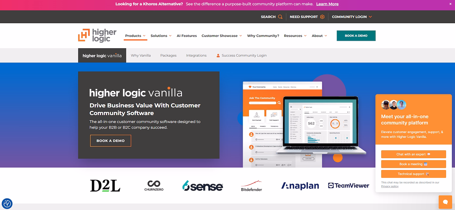 Higher Logic Vanilla