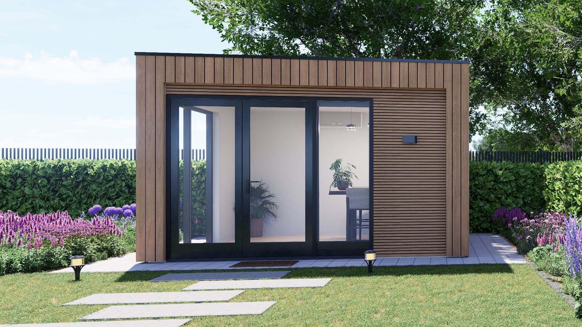 modern 2.0 tuinkantoor show model foto