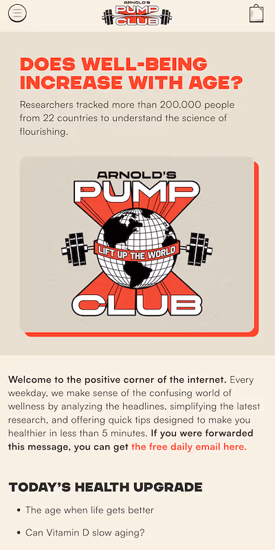 Arnold’s Pump Club