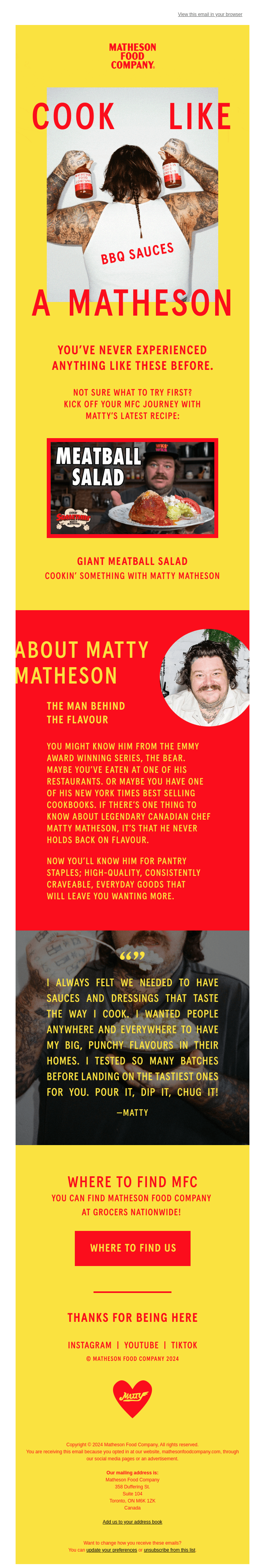 Matheson Food Company