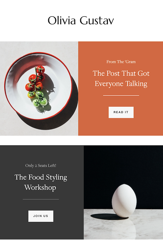 Multi-part newsletter
