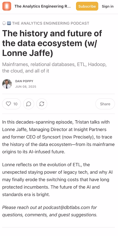 The Analytics Engineering Roundup
