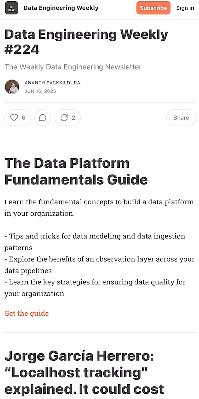 Data Engineering Weekly