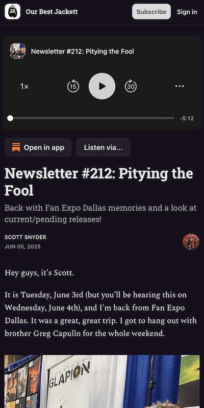 Our Best Jackett - Scott Snyder