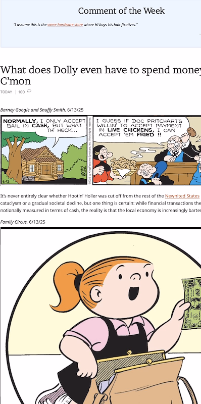 The Comics Curmudgeon