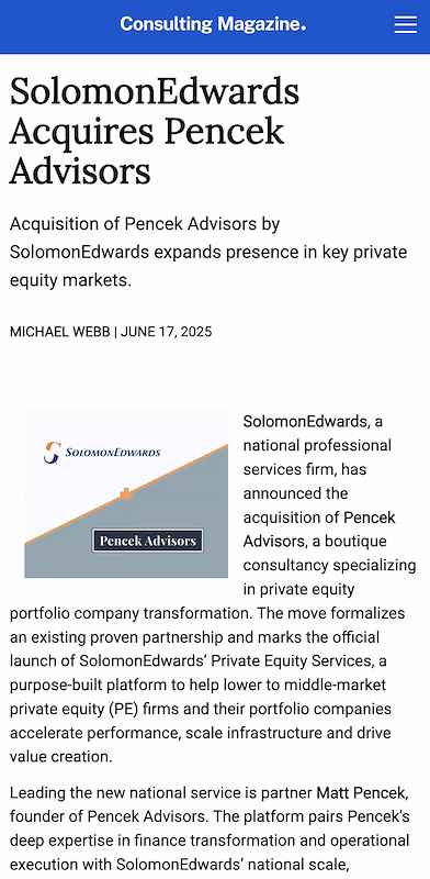 Consulting Magazine Newsletters