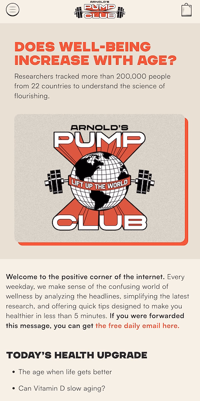 Arnold’s Pump Club