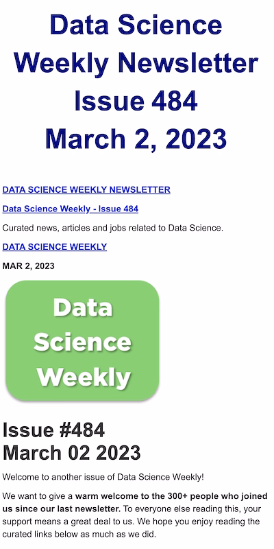 Data Science Weekly