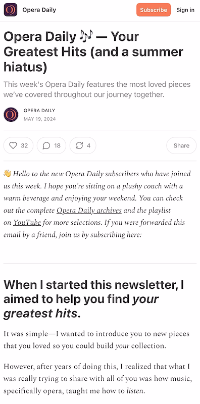 Opera Daily