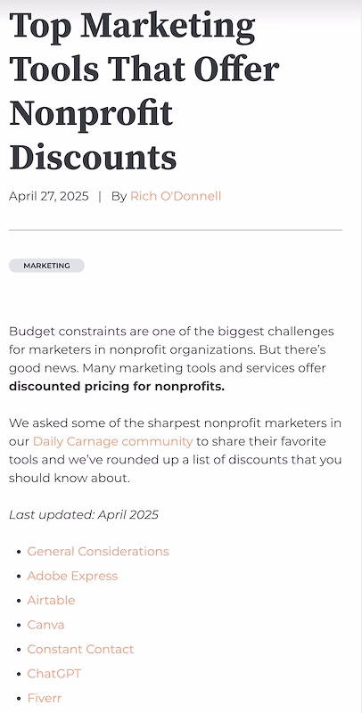 The Daily Carnage by Carney