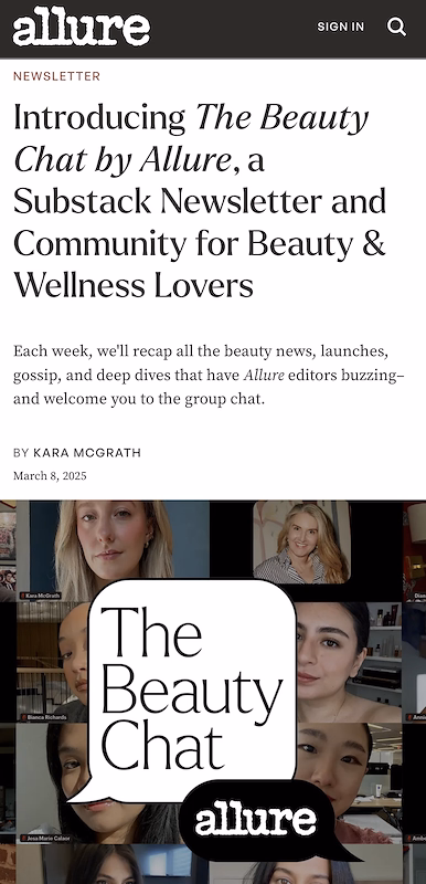 The Beauty Chat by Allure