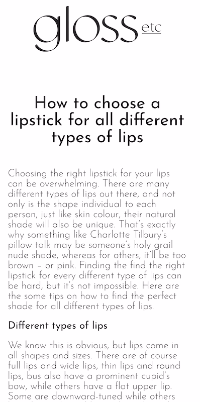 Gloss Etc by Sherine Youssef and Sarah Tarca