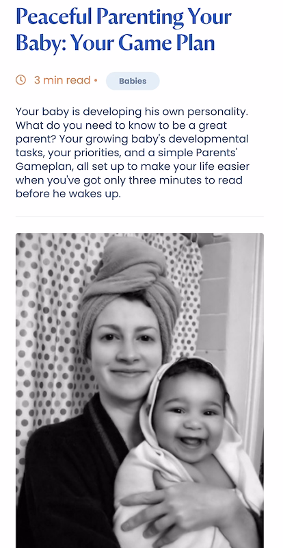 Peaceful Parent Happy Kids Newsletter