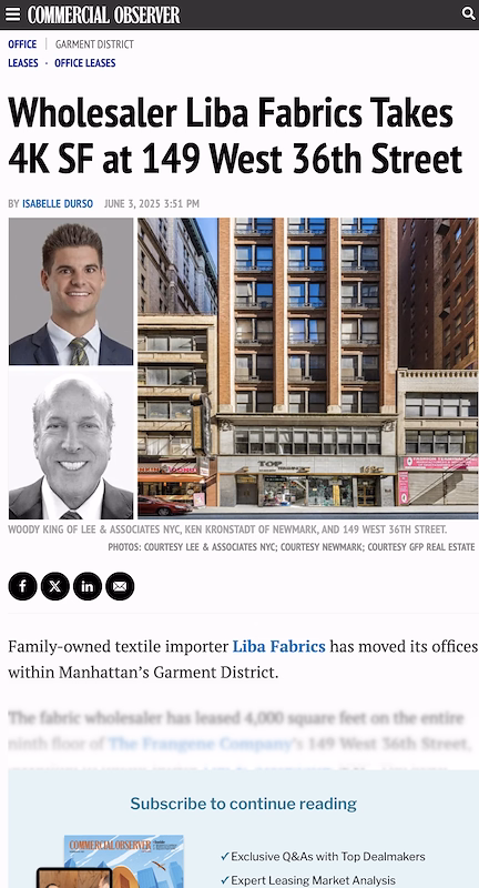 Commercial Observer Newsletter