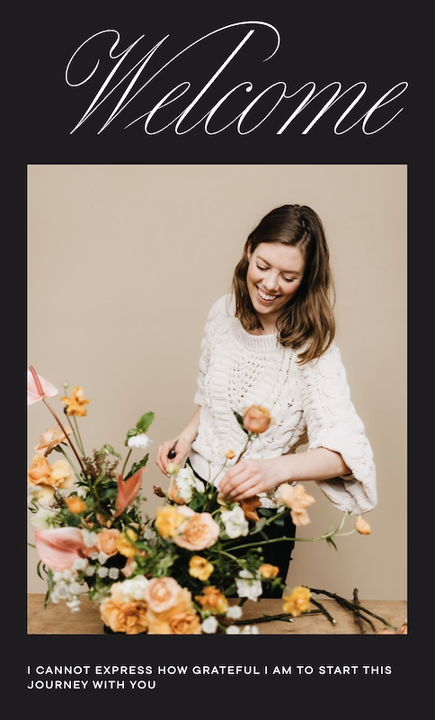 Personal welcome message