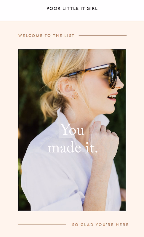 Influencer's welcome