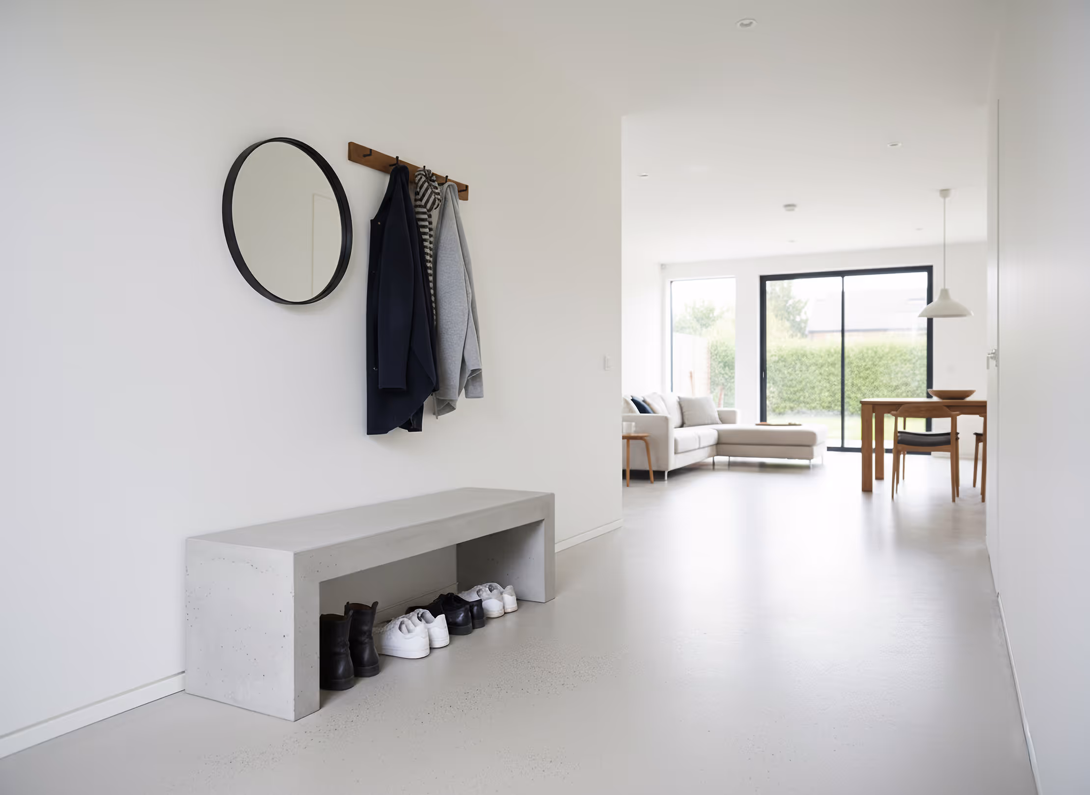 Designer Bank aus Sichtbeton