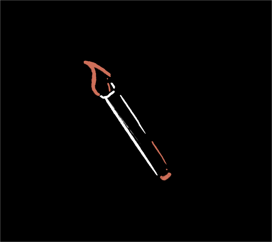 Paint brush doodle for portfolio
