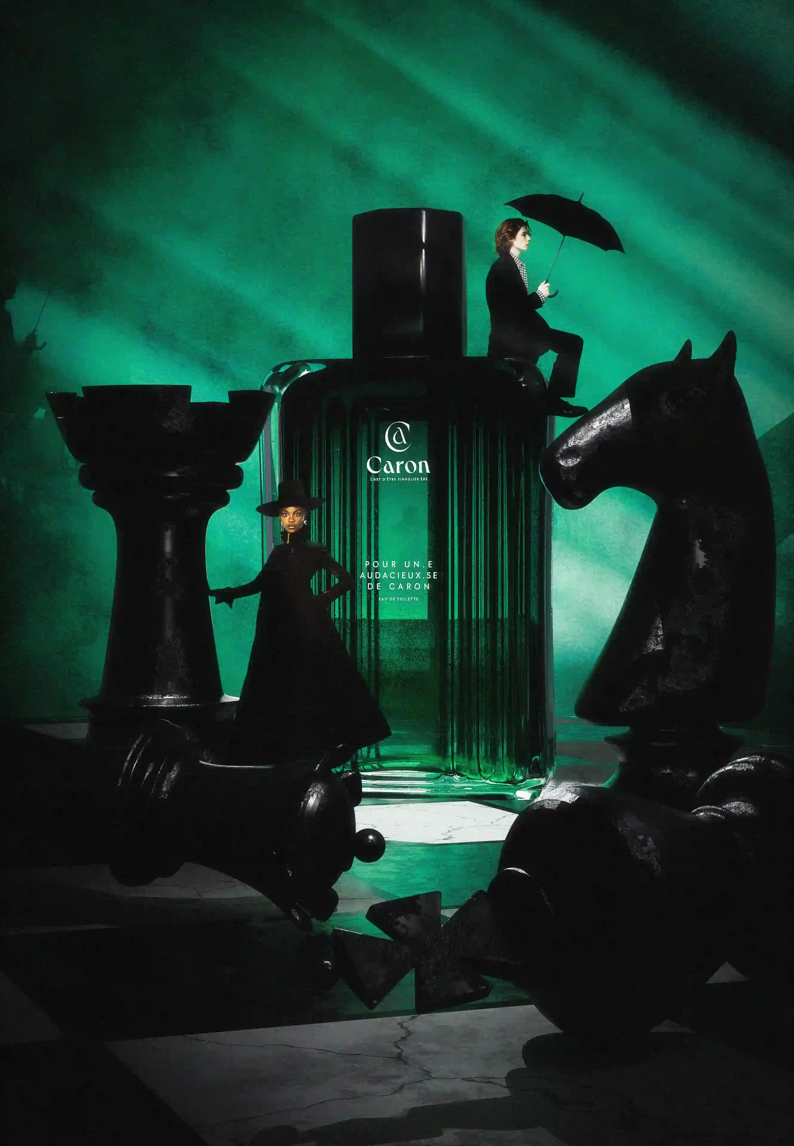 Affiche parfum Caron audace 