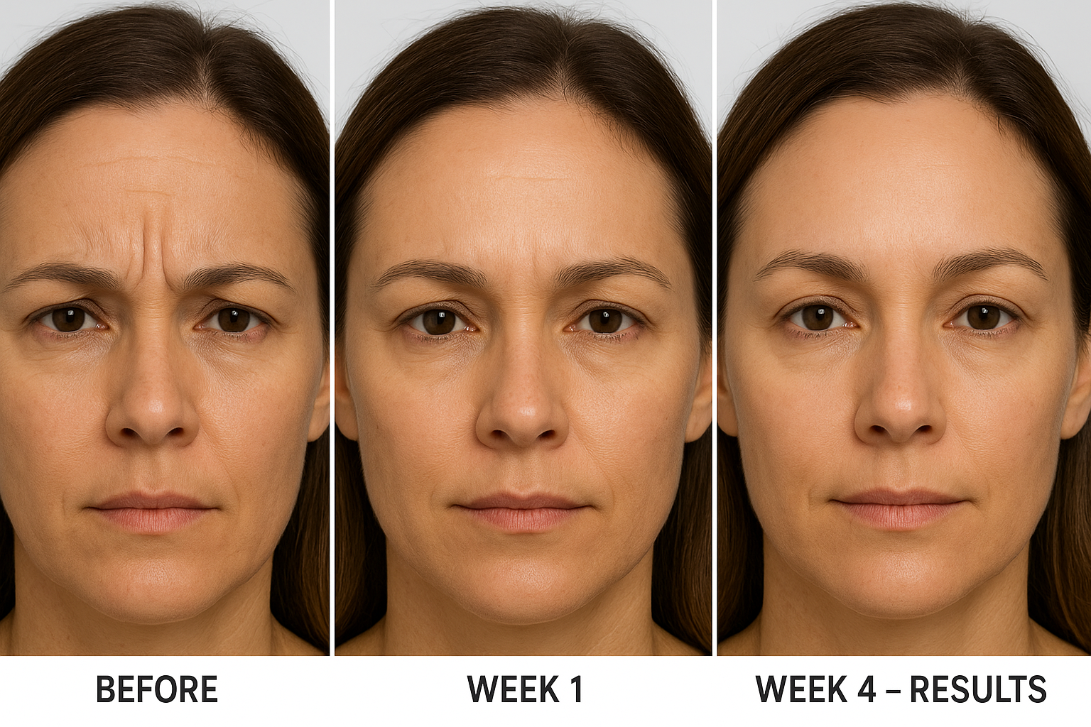 women before and after 4 weeks