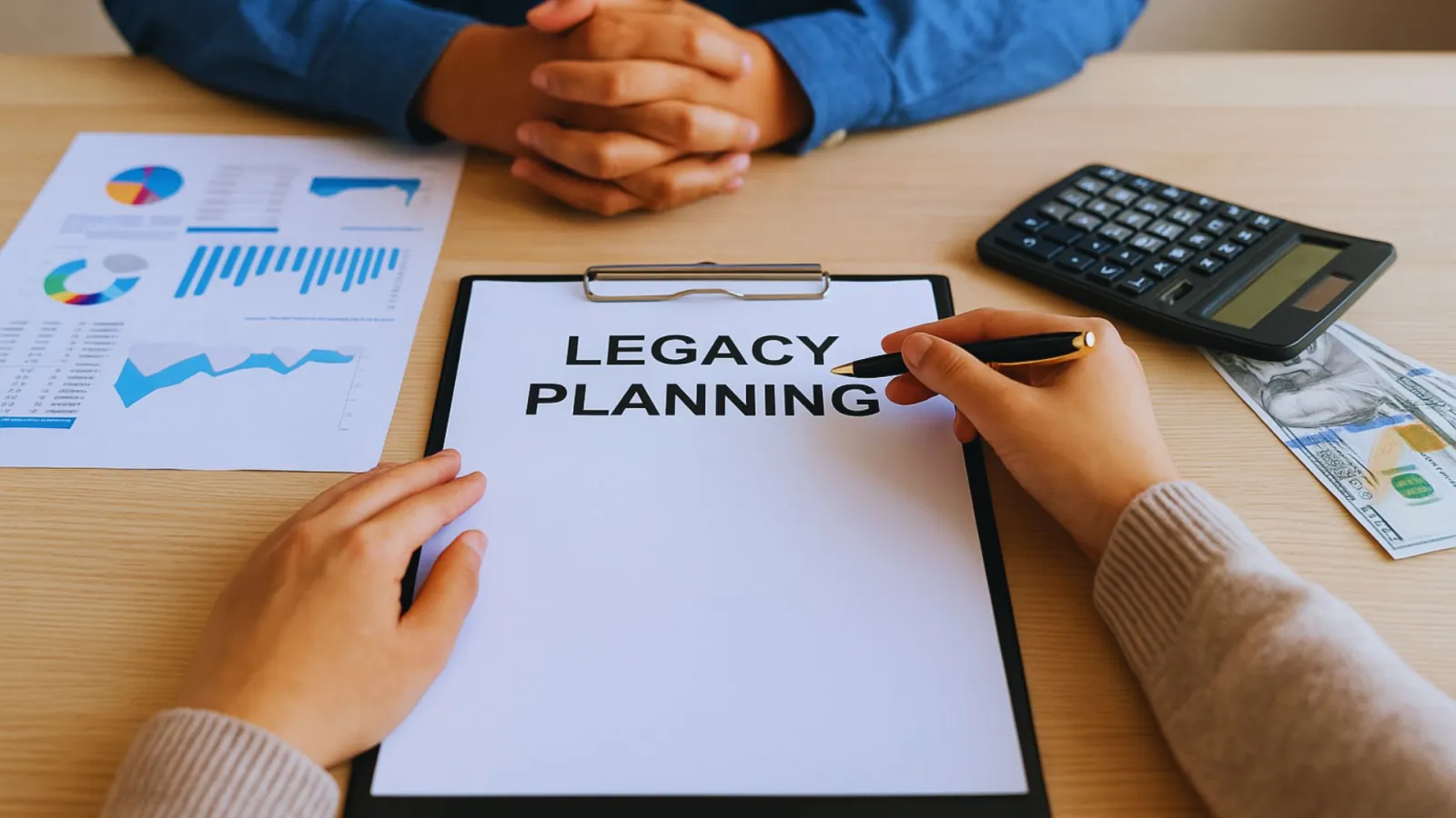 Legacy giving planning with advisor
