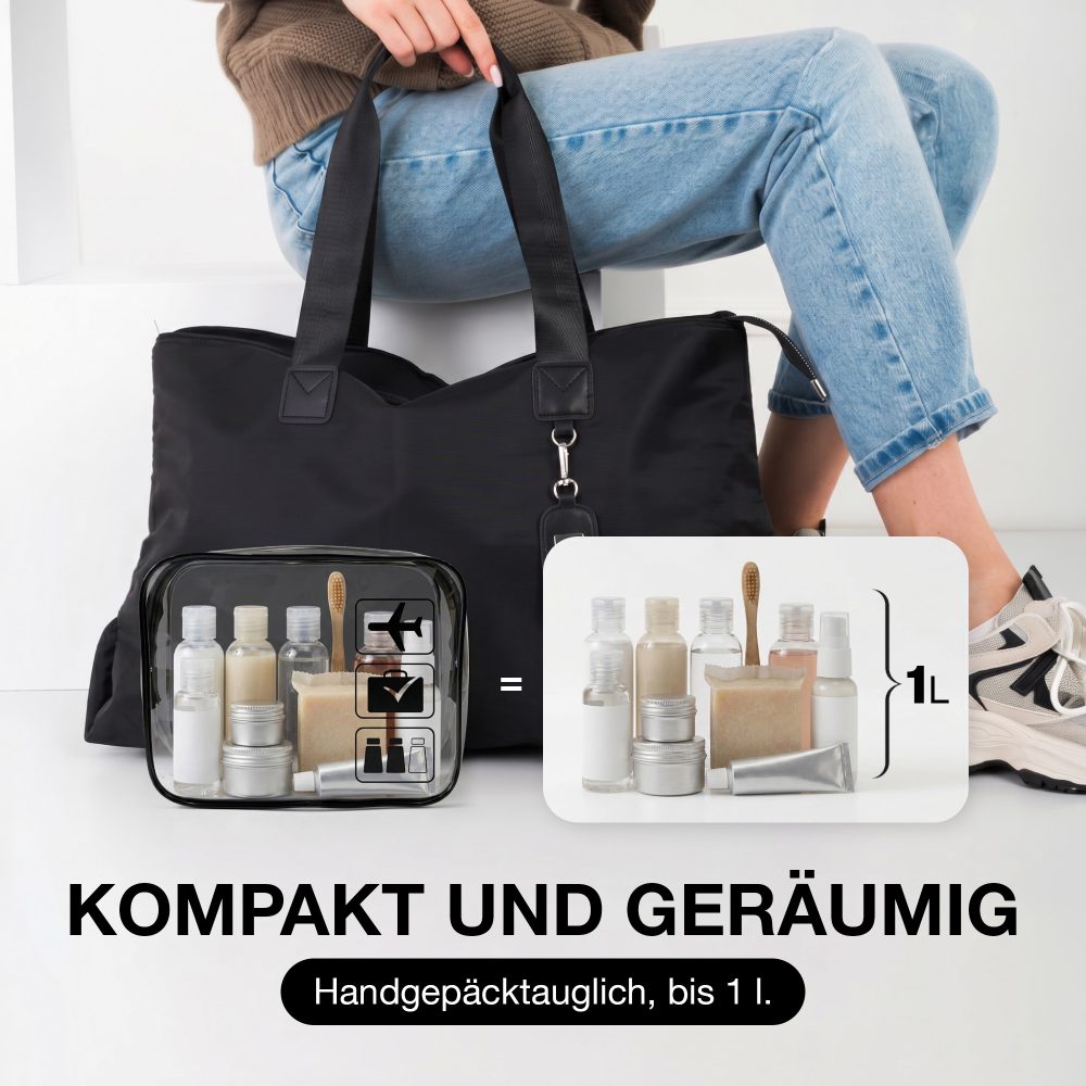 Kulturtasche, Fassungsvermögen
