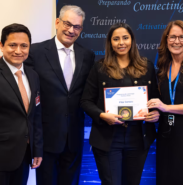 A group of people standing next to each other.