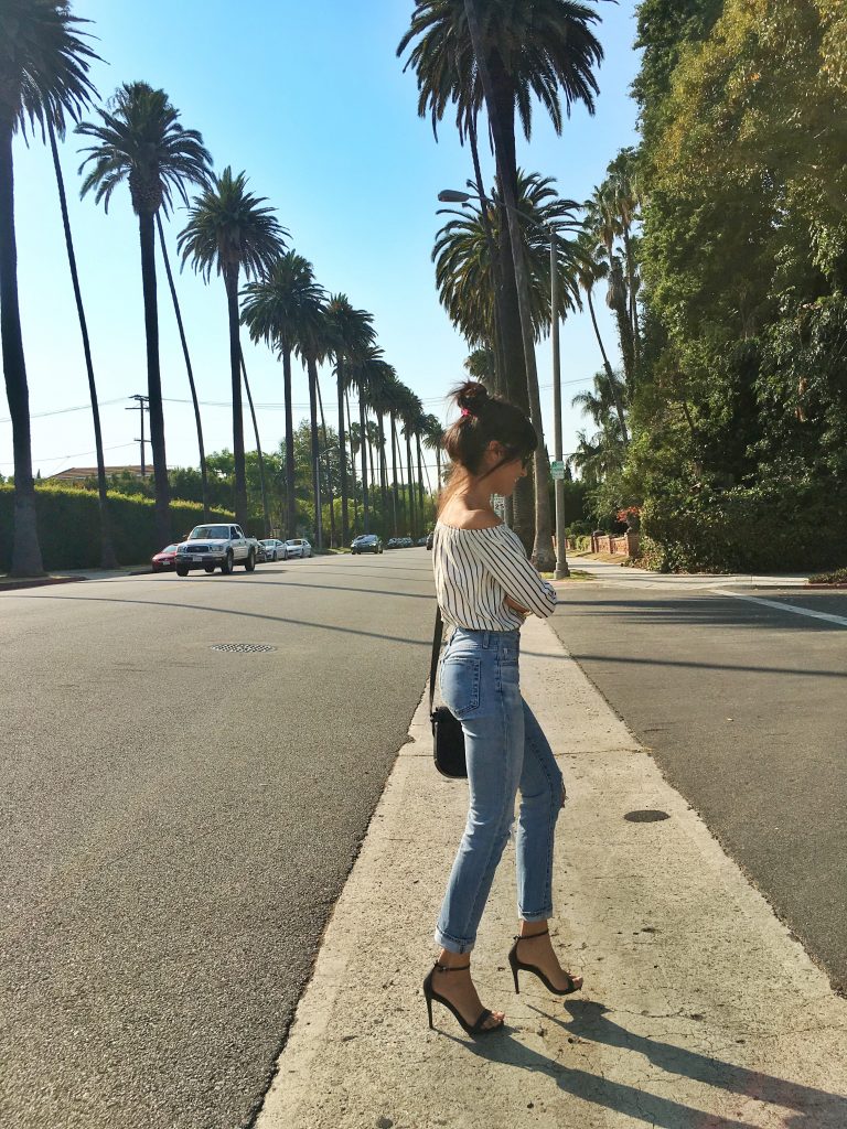 los angles, blogger, street style, beauty, hair, makeup, denim, boyfriend jeans, ag jeans, brandy melville, bangs, haircut, trends, fall, 2016, affordable finds, what to wear, petite girls, petite fashion tips, tips for, how to style, petite, gigi newyork, saddlebag, stripes, middle eastern, kurdish, crop tops