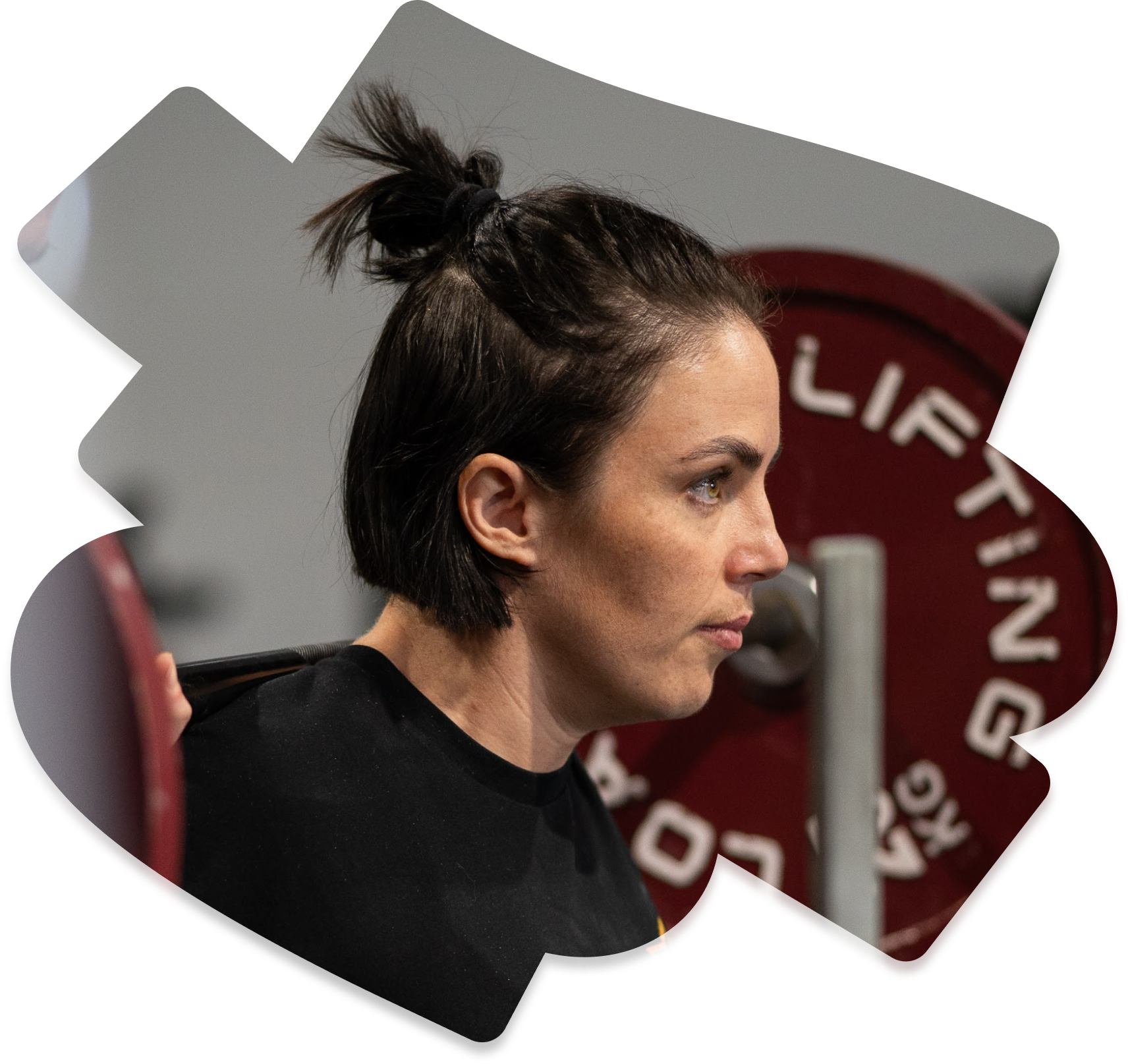 A photo of Alex resting her head on a 'suspicious' object.