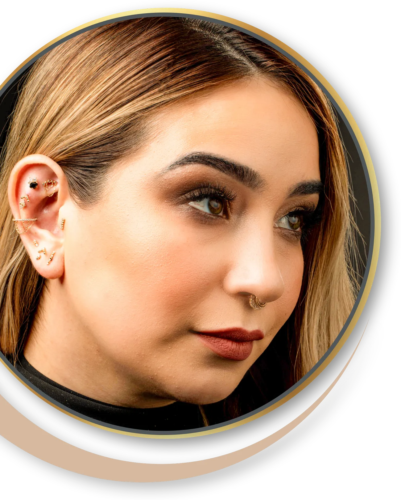 Verschiedene Piercings von nadelkunst.art in aachen für Übach-Palenberg 