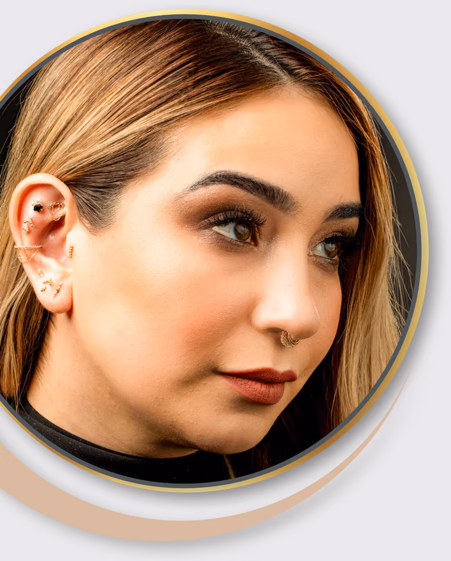 Verschiedene Piercings von nadelkunst.art in aachen für Kerpen 