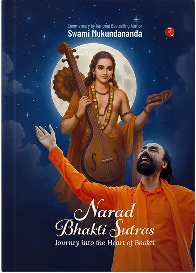 Narad Bhakti Sutras book cover by Swami Mukundananda