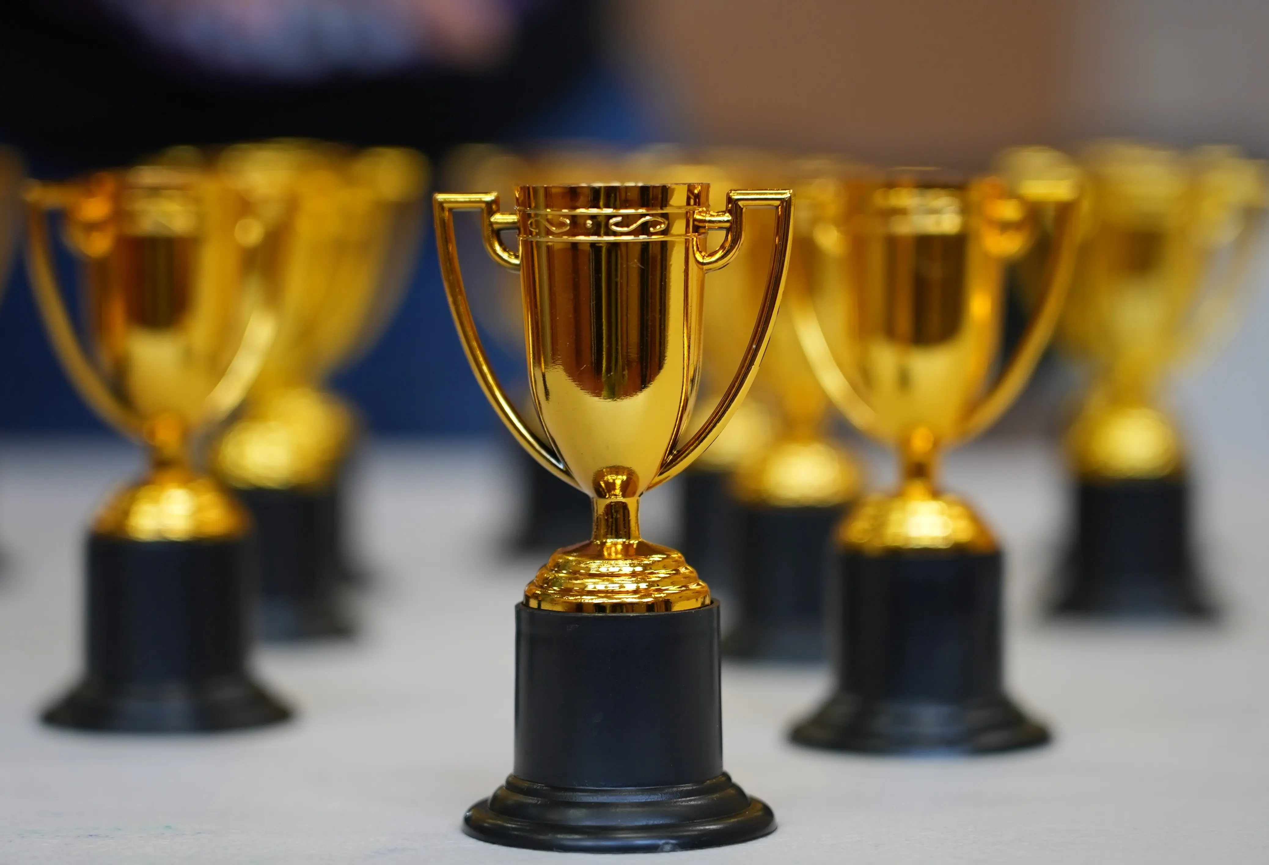 Trophies representing achievement and growth at JKYog Youth Club