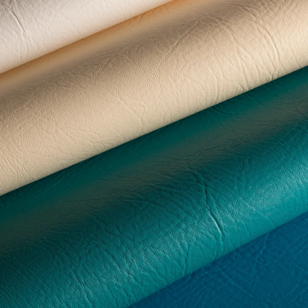 Neptune faux leather—water-resistant, durable, and designed for both indoor and outdoor use in navy and marine environments.