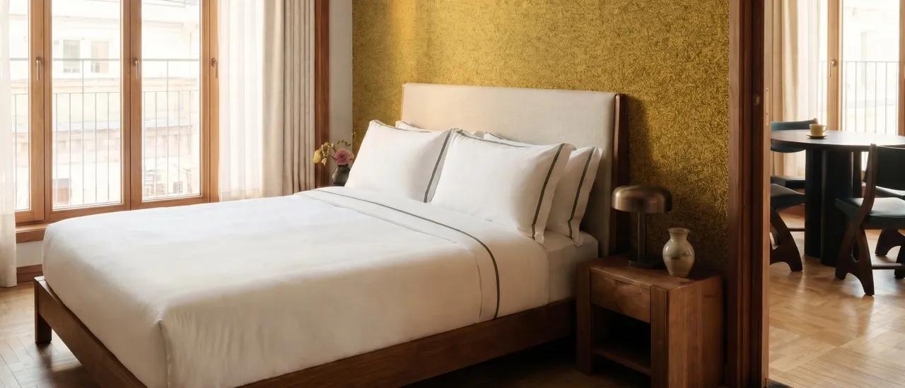 Hospitality interior upholstered in Mublo contract fabric