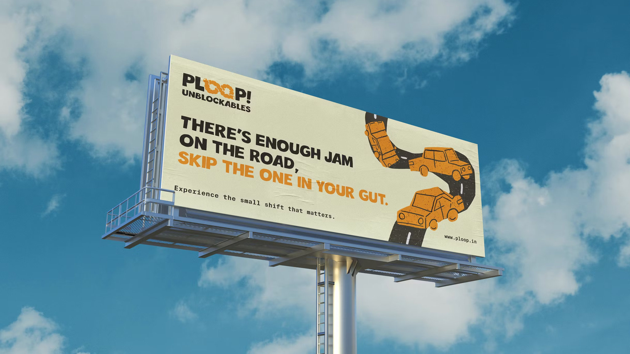 ploop packaging campaign billboard