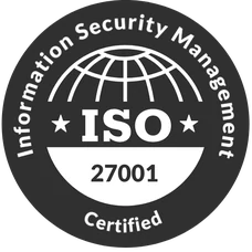 ISO 27001 certified badge