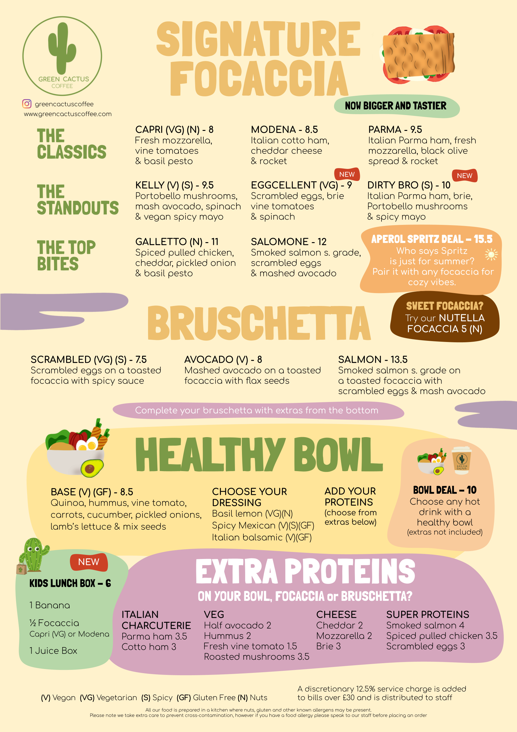 Streatham food menu
