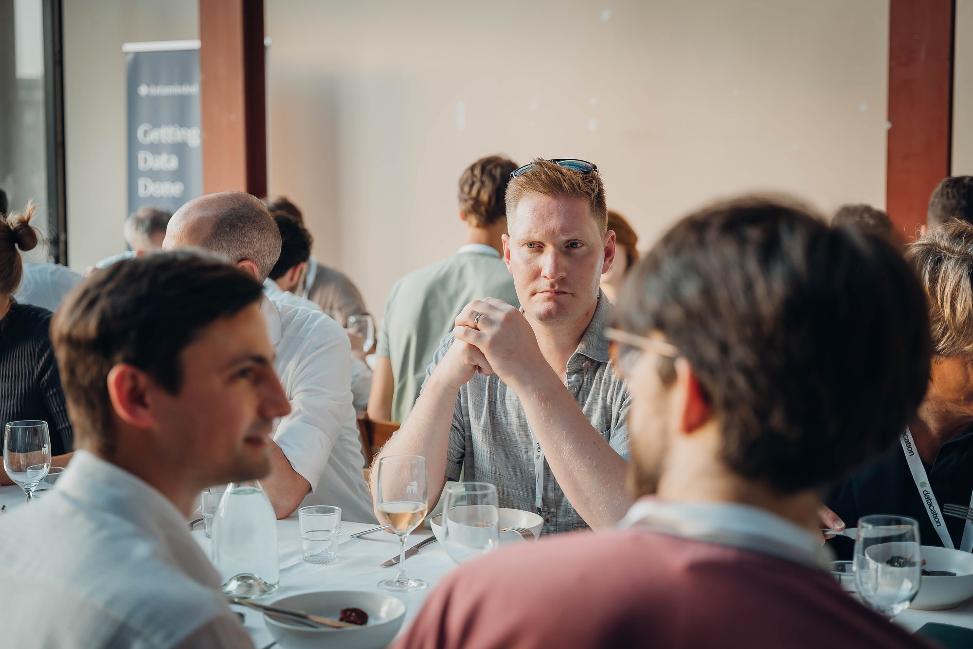 Dinner conversation at a Data Booster DataDinner