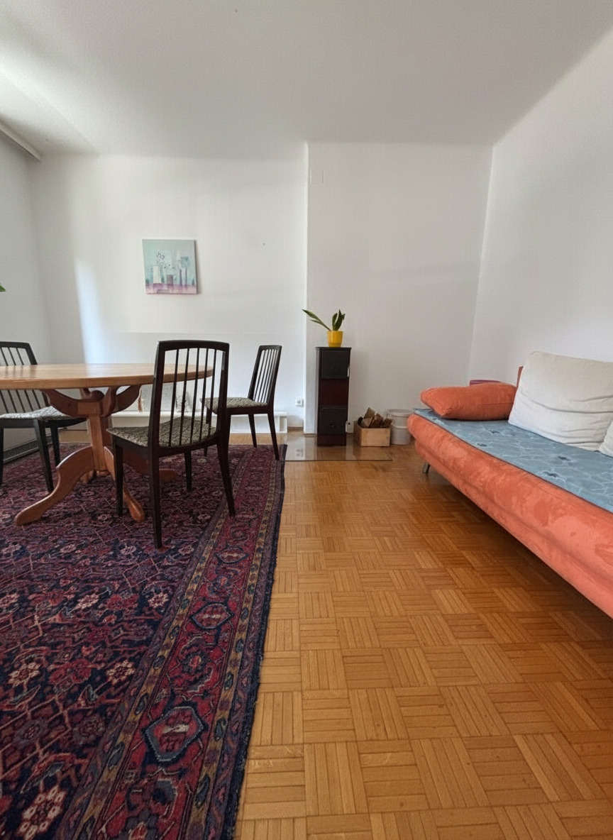 Gemütliche möbelierte 2-Zi-Wohnung mit Balkon, Parkplatz & Grünblick in 8045!