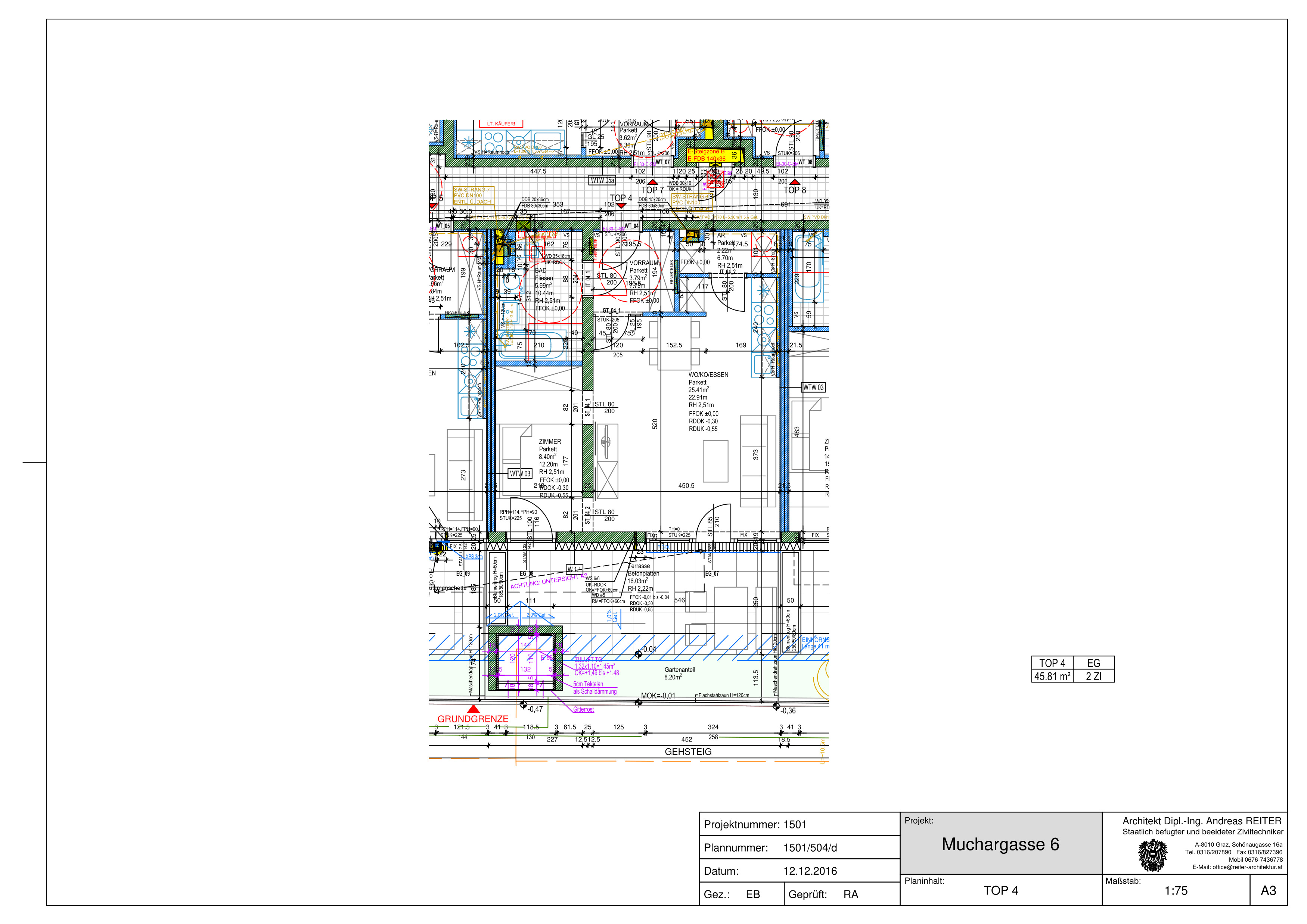 Moderne 2-Zimmer Erdgeschosswohnung mit Terrasse in 8010 Graz – 46m² Wohnkomfort!