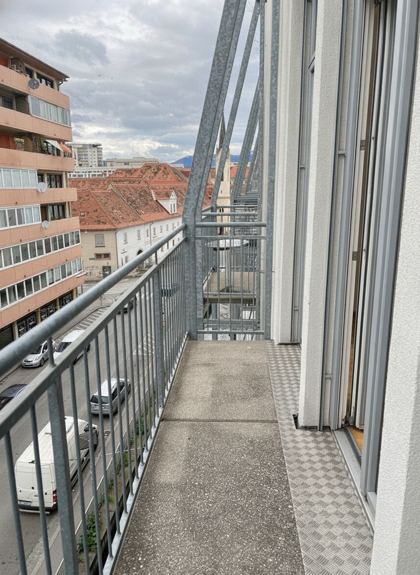 Helle 3-Zi-Wohnung mit Balkon und Stadtblick in Graz, 89m²!